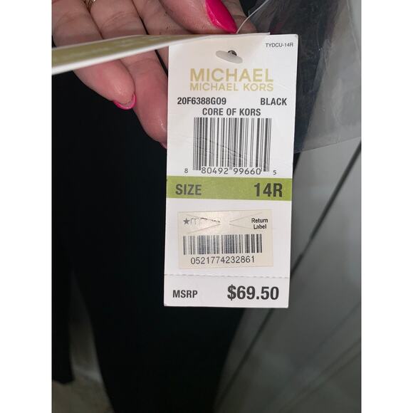 NWT Michael Kors Women's‎ Black Flared Leg Pants Size 14 Casual - Picture 4 of 9